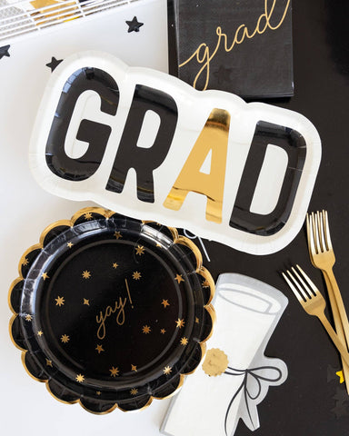 GRD1039 - Script Grad Paper Cocktail Napkin