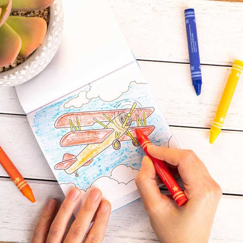 Land, Sea, and Sky: Carry-Along Coloring Set by Grace Baranowski