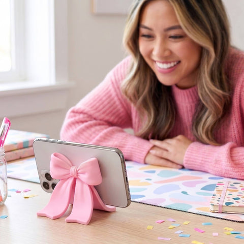 SITTING PRETTY Bow Phone Stand