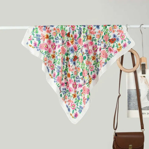 Floral Print Bandana Scarf