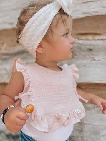 Muslin Cotton Ruffle Baby Bib