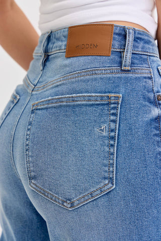 Hidden | Clean Stretch High Rise Wide Leg