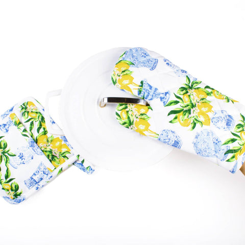 Lemon Ginger Oven Mitt Set