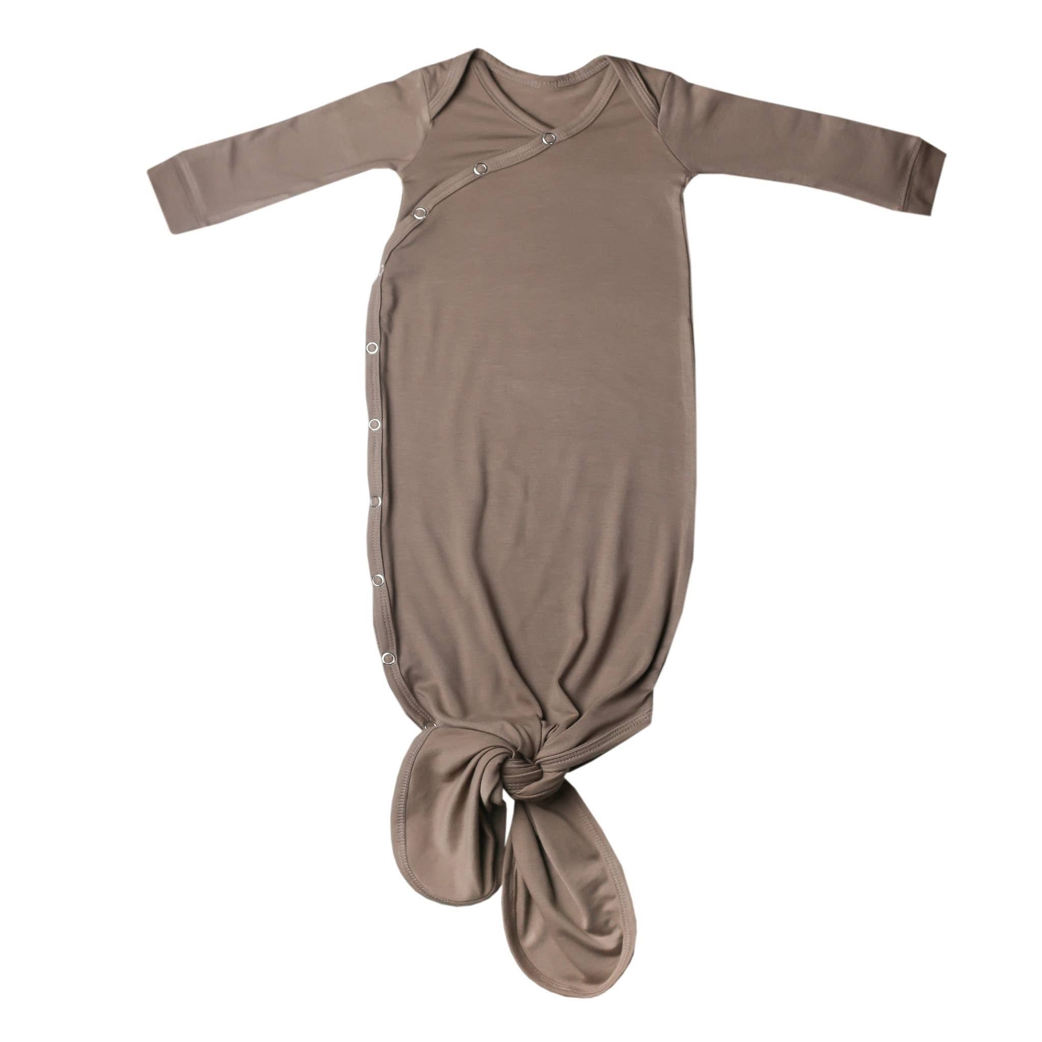Newborn Knotted Gown - Gobi