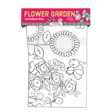 Flower Garden Coloring Roll