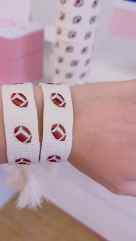 *Signature Football Bracelet