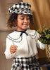 Abel & Luna | Girls Chiffon Blouse W/ Embroidered Collar