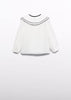 Abel & Luna | Girls Chiffon Blouse W/ Embroidered Collar