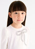 Abel & Luna | Girls Bow Embraided Long Sleeve