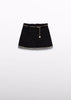Abel & Luna | Wool Shearling Skirt W/ Belt
