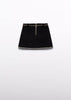 Abel & Luna | Wool Shearling Skirt W/ Belt