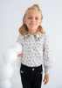 Abel & Luna | Girls Satin Poplin Bow Blouse