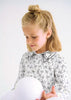 Abel & Luna | Girls Satin Poplin Bow Blouse