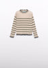 Abel & Luna | Lucky Striped Knit Ribbed Turtleneck