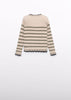 Abel & Luna | Lucky Striped Knit Ribbed Turtleneck