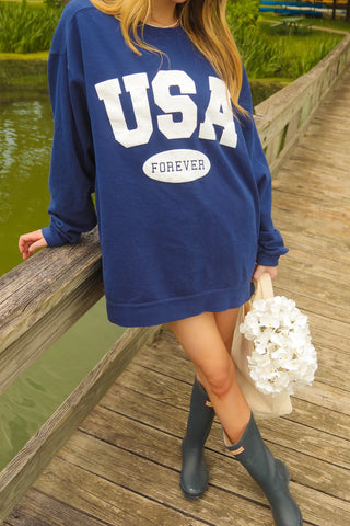 USA Forever Puff Creweck