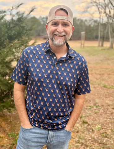 Happy Threads | Deer Performance Polo