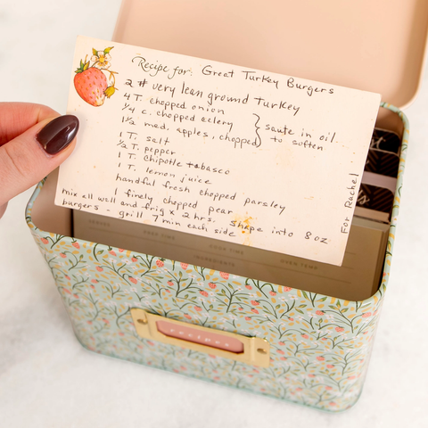 Tin Recipe Box