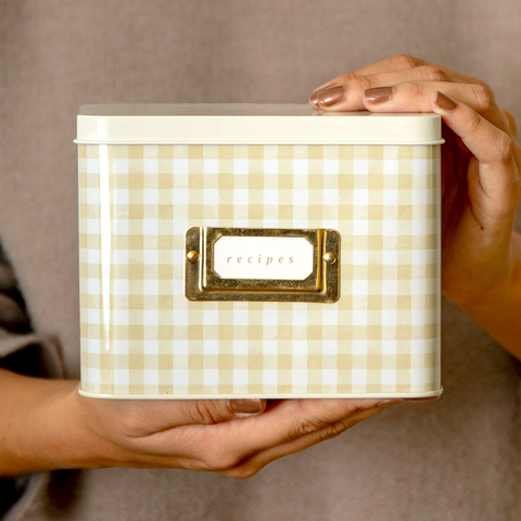 Tin Recipe Box