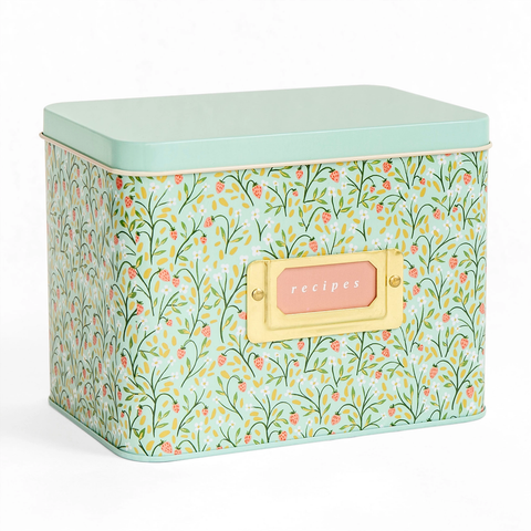 Tin Recipe Box