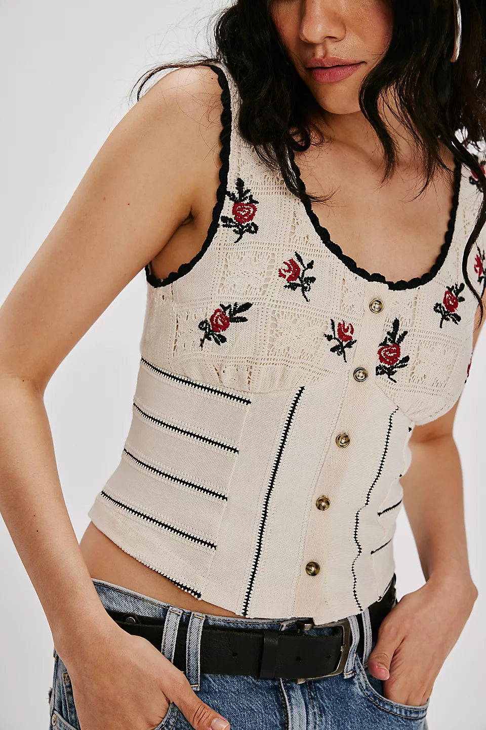 Free People | Rose Bud Knit Top