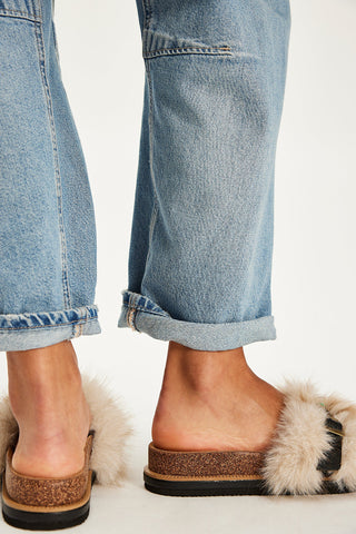 Free People | Frankie Faux Fur Slides Sandals