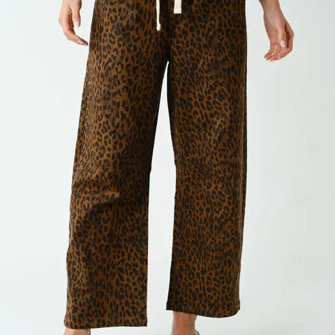 Leopard Wide Leg Pants