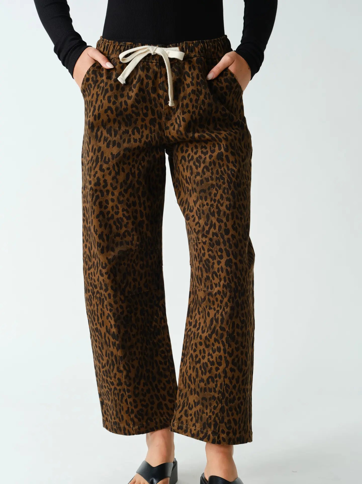 Leopard Wide Leg Pants