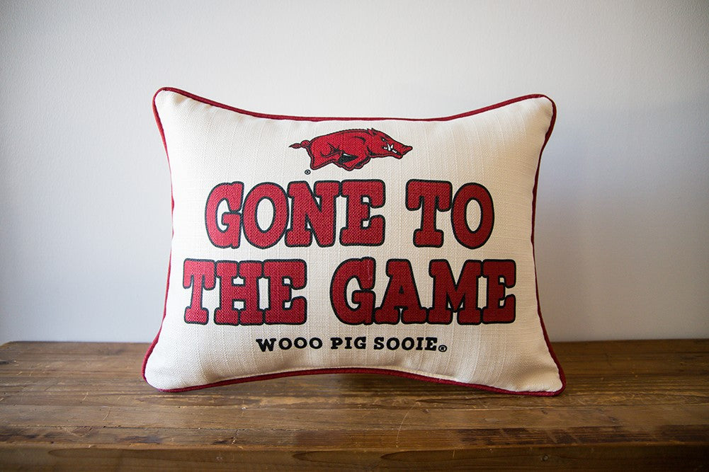 Arkansas Gone To The Game Pillow