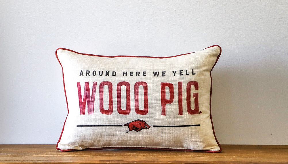 Arkansas Round Here Pillow