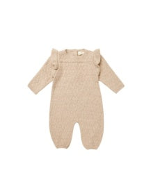 Quincey Mae- Long Sleeve Mira Knit Romper Shell