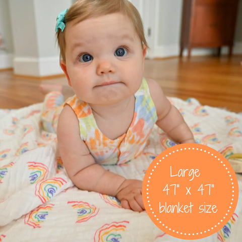 Somewhere Over The Rainbow Muslin Quilt