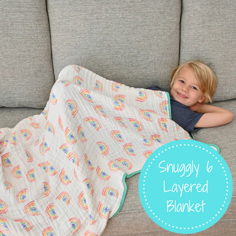 Somewhere Over The Rainbow Muslin Quilt