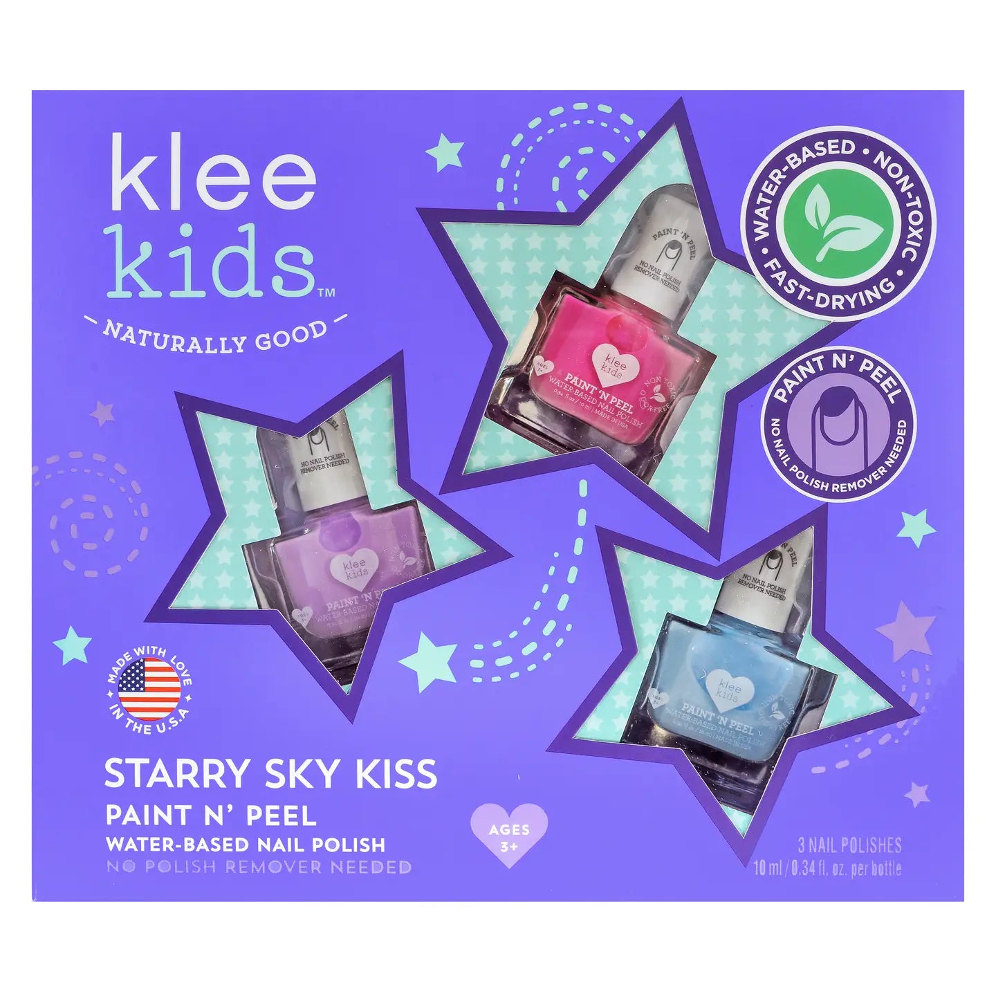 Klee | Starry Sky Kiss | Water-Based Nail Polish Set