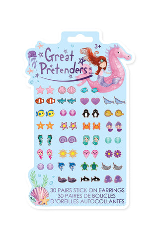 Mermaid Press On Earrings