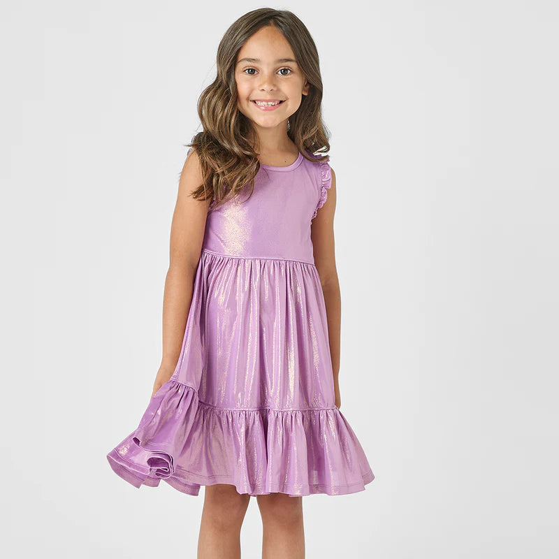 Pink Chicken | Girls Lame Kelsey Dress