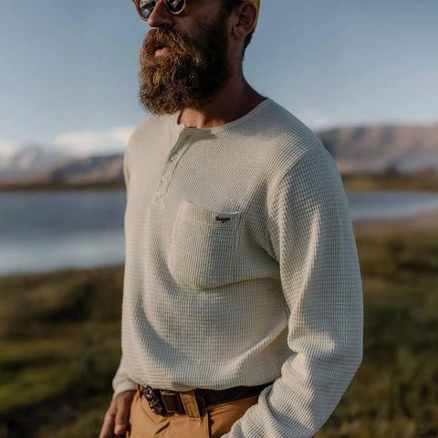 Seager | Sawpit Henley L/S Vintage Thermal