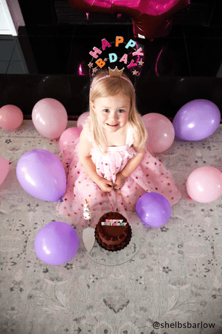 Mudpie | Sparkle Mesh Birthday Dress