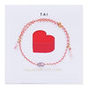 Pink Love Carded Bracelet