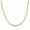 Bezel Set CZ Graduated Tennis Necklace