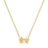 Gold Vermeil Plain Bow Necklace