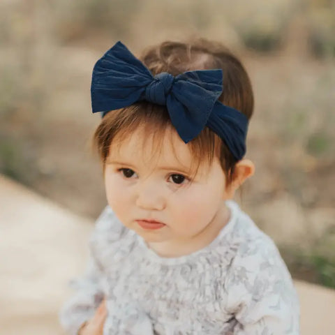 Baby Bling Bows: THE KNOT Soft Nylon Headband