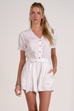 Elan | Romper in White