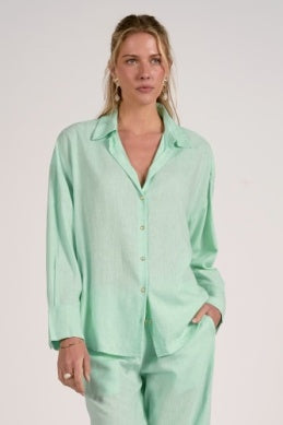 Elan | Linen Button Up Top