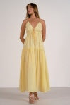 Elan | Maxi Spaghetti Strap Dress in Yellow
