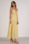 Elan | Maxi Spaghetti Strap Dress in Yellow