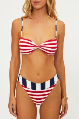 Beach Riot | Juno Top in Star Spangled Stripes