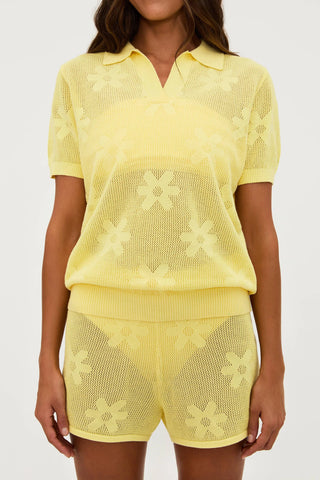 Beach Riot | Balboa Short Butter Blossom Jacquard
