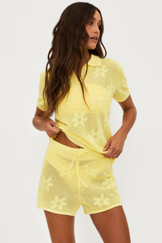 Beach Riot | Balboa Short Butter Blossom Jacquard