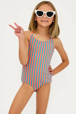 Beach Riot | Little Julia One Piece | Petal Stripes